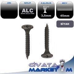 3,5x45 ALÇIPAN SİVRİ UCLU VİDA SYH